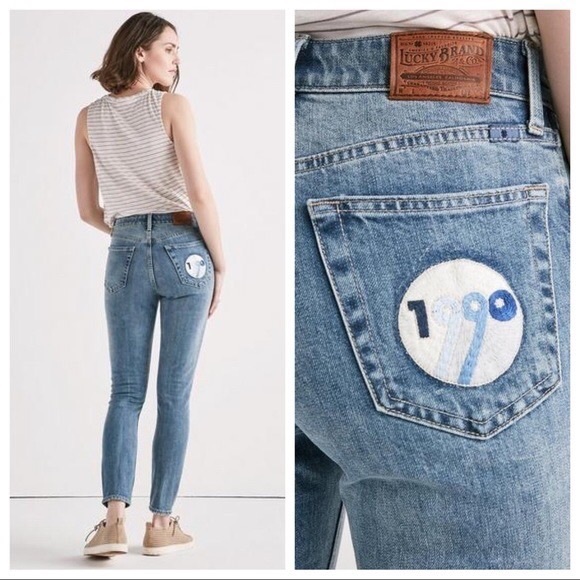Lucky Brand 1990 patch Bridgette Skinny Jeans - Picture 5 of 5